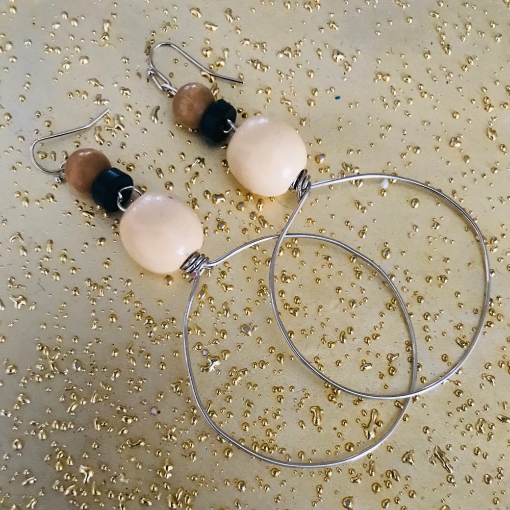Handmade Silver Hoops! Lively Stones Accessories.